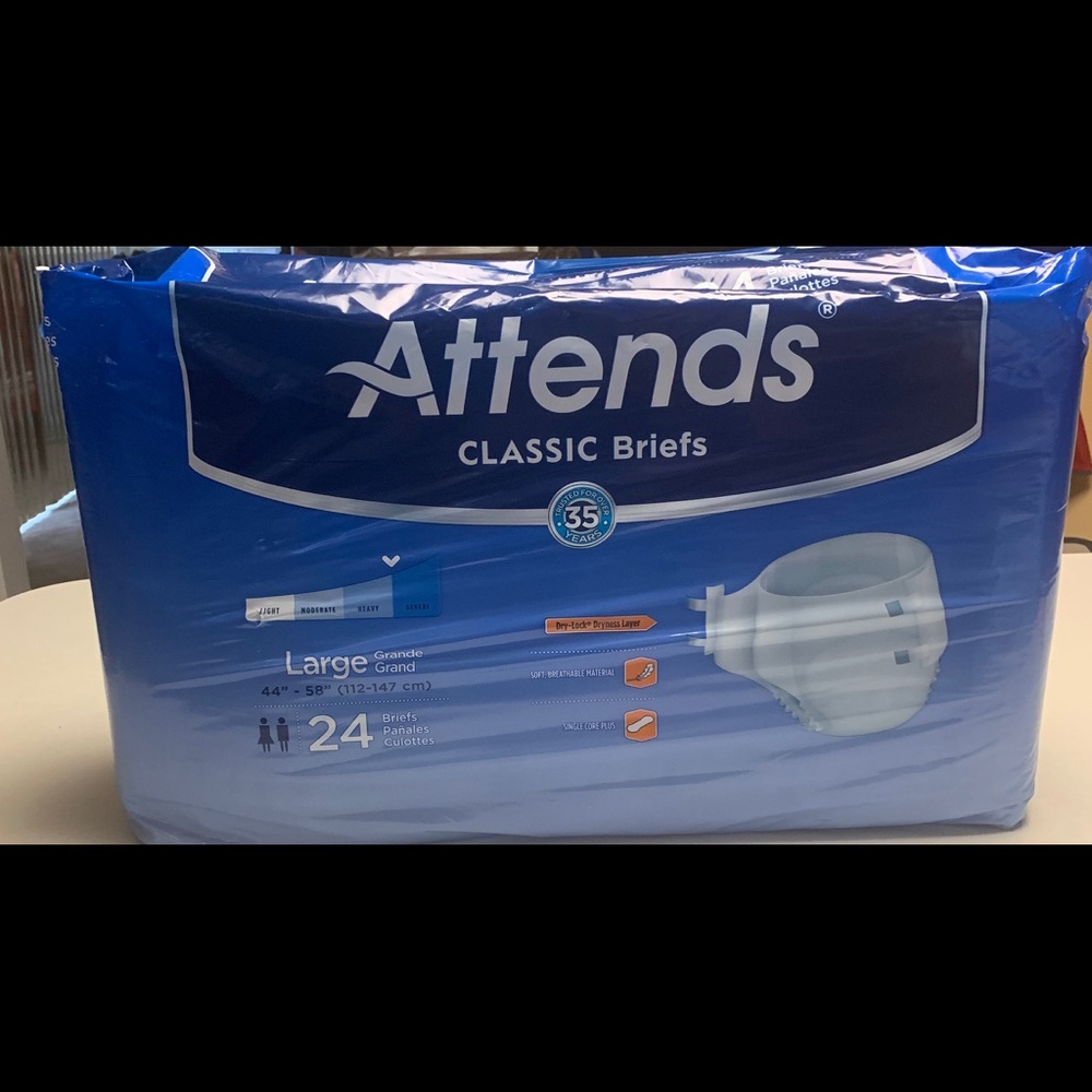Adult Diapers, for men and women. 24 diapers